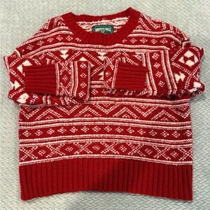 XS American Eagle Red & Black Women’s Sweater